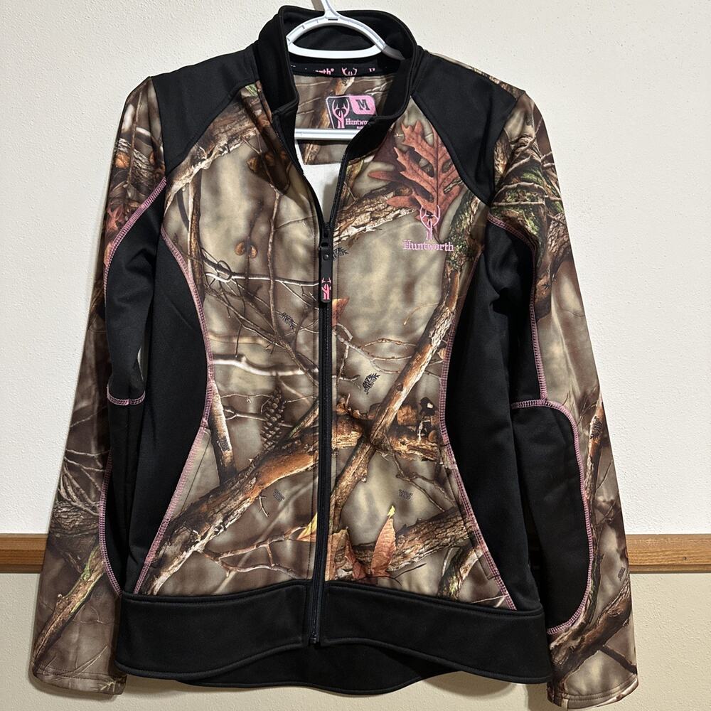 Huntworth Coat Jacket Black M Oak Tree Evo Camo
